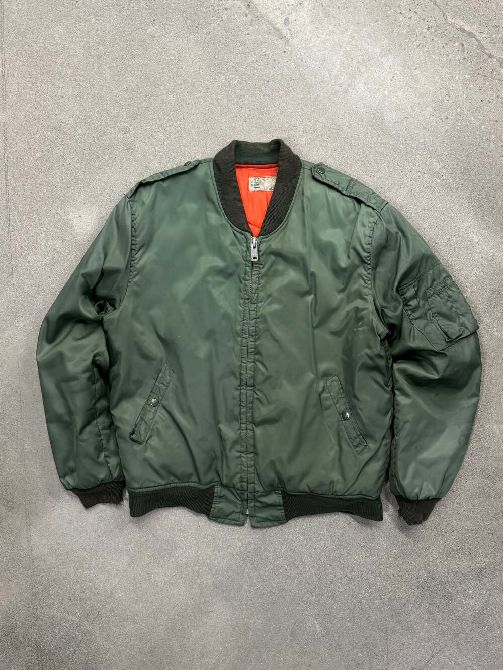Vintage 80s Sammy’s Embroidery U.S. ARMY MA-1 Flight Bomber Jacket - XL